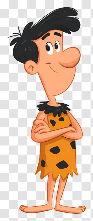 Flintstones - Cartoon Caveman Character Illustration Transparent PNG