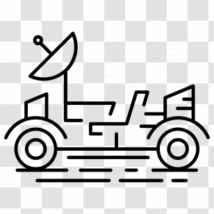 Space Exploration - Lunar Rover Icon Transparent PNG