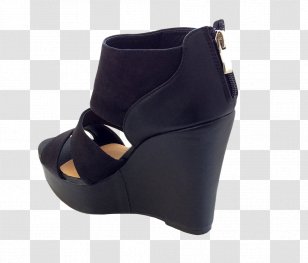 Suede Peep-toe Shoe Wedge Boot - Footwear - Platform Shoes Transparent PNG