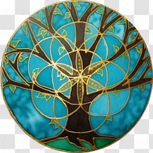 Sacred Geometry Tree Of Life Overlapping Circles Grid Transparent PNG