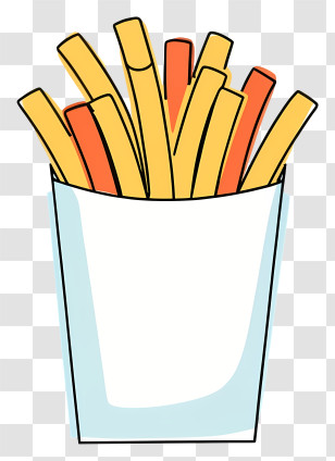 Cartoon - Cartoon French Fries Illustration Transparent PNG