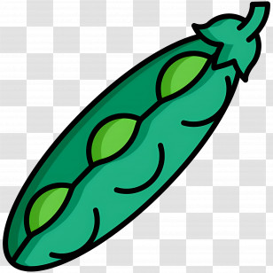Green Peas - Green Pea Pod Illustration Transparent PNG