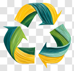 Recycling Symbol - Colorful Recycling Symbol Transparent PNG
