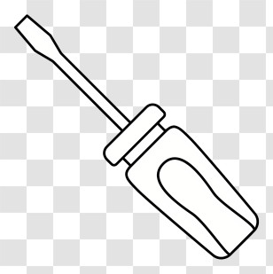 Bottle Opener - Flathead Screwdriver Outline Transparent PNG