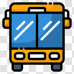 School Bus - Yellow Bus For Transportation Transparent PNG