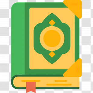 Quran - Decorative Green Book Illustration Transparent PNG
