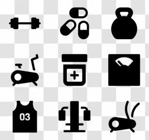 Gym - Exercise Equipment - Text Transparent PNG