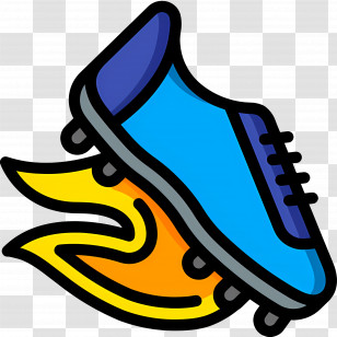 Football Boots - Soccer Shoe With Flame Transparent PNG
