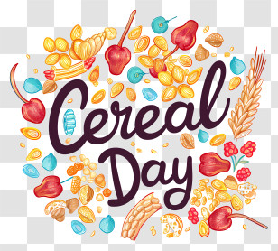 Cereal Day - Cereal Day Celebration Transparent PNG