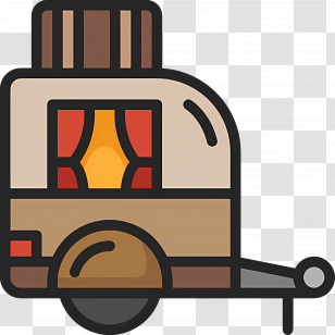 Camping Car - Cute Caravan Illustration Transparent PNG