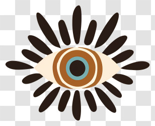 Cartoon - Eye Symbol Design Transparent PNG