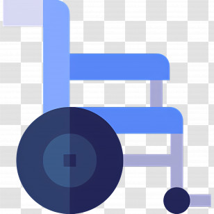 Wheelchair - Blue Wheelchair For Mobility Aid Transparent PNG