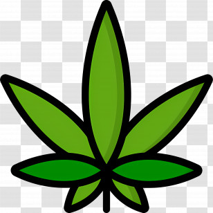Cannabis Leaf - Cannabis Leaf Icon Design Transparent PNG