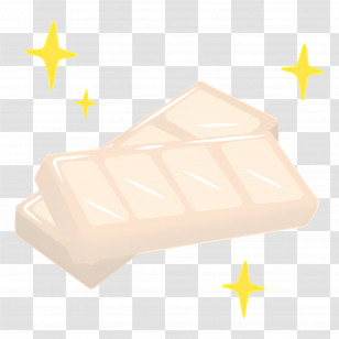 Chocolate Bar - Sparkling White Chocolate Transparent PNG