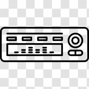 Car Vehicle Audio Radio Station - Cartoon Transparent PNG