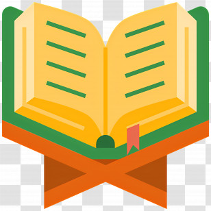 Quran - Open Book With Bookmark Illustration Transparent PNG