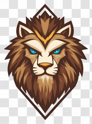 Lion Logo - Majestic Lion Head Illustration Transparent PNG