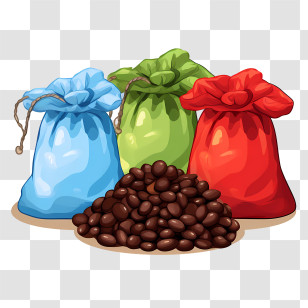 Coffee Beans Bag - Bags Of Coffee Beans Transparent PNG