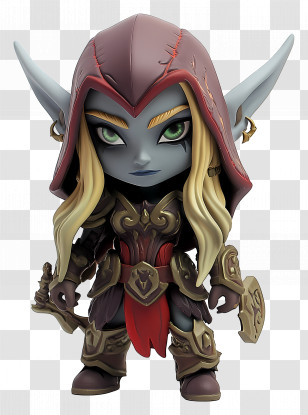 Sylvanas Windrunner - Fantasy Character In Armor Transparent PNG