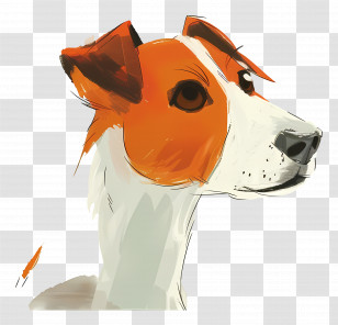 Dog - Cute Dog Illustration In Artistic Style Transparent PNG