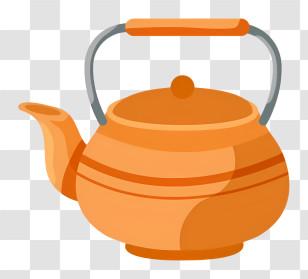 Orange Teapot - Orange Teapot For Brewing Tea Transparent PNG