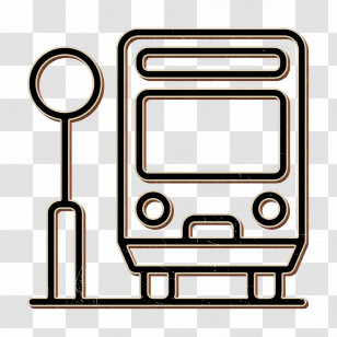 Bus Icon City Icon Bus Stop Icon Transparent PNG