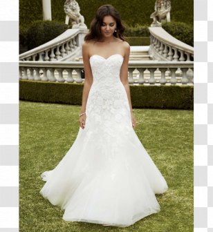 Wedding Dress Bride Neckline - Top - Lace Lines Transparent PNG