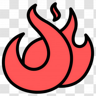 Fire Emoji - Fire Flames Symbol Illustration Transparent PNG