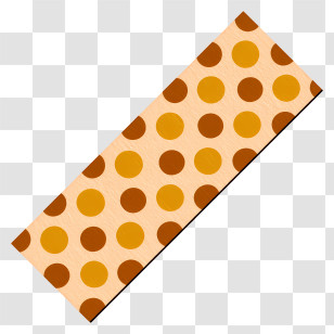 Brown Polka Dot Washi Tape - Brown Polka Dot Tape Strip For Crafting Transparent PNG