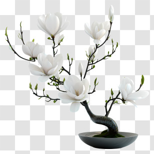 Zen Flower Arrangement - Elegant Flower Arrangement Transparent PNG