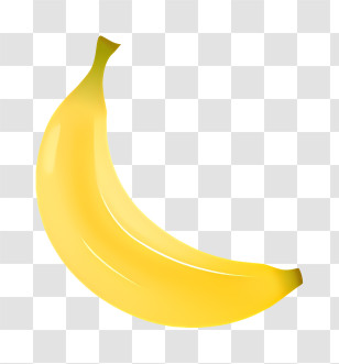 Ripe Banana - Realistic Yellow Banana Illustration Transparent PNG