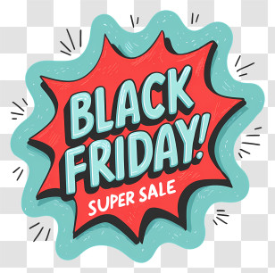 Black Friday Super Sale - Black Friday Super Sale Badge Transparent PNG