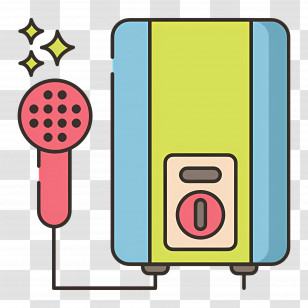 Water Heater - Colorful Hair Dryer Transparent PNG