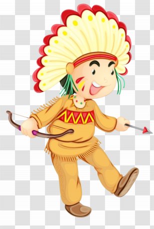 Dance In India Cartoon - Wet Ink Transparent PNG