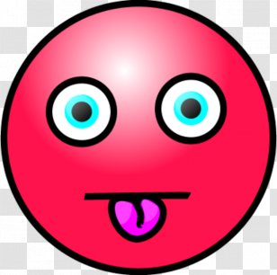 Smiley Face Emoticon Clip Art - Smile - Red Transparent PNG
