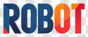 Robot - Colorful ROBOT Wordmark Logo Transparent PNG