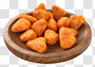 Spicy Chicken Nuggets - Bowl Of Chicken Nuggets Transparent PNG