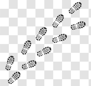 Icon - Black Footprints Symbol Transparent PNG