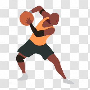 Volleyball Cartoon - Basketball Moves - Medicine Ball Lunge Transparent PNG