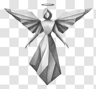 Angel Logo - Origami Angel Illustration Transparent PNG