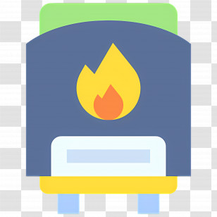 Water Heater - Colorful Furnace With Fire Transparent PNG