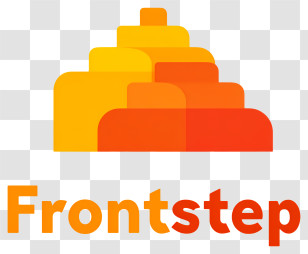 Frontstep Logo - Frontstep Orange Steps Logo Transparent PNG