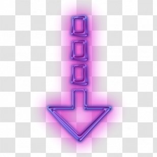 Smile Arrow Symbol - Arah - Neon Icon Transparent PNG