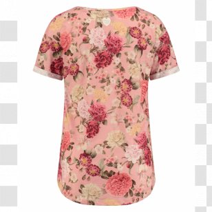 T-shirt Sleeve Clothing Blouse Gilets - Day Dress - Blush Floral Transparent PNG