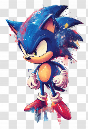 Sonic The Hedgehog - Blue Hedgehog Character Illustration Transparent PNG