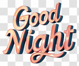 Good Night Good Night Neon Lights Black And White Retro Transparent PNG