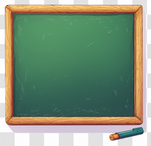 Green Chalkboard - Green Chalkboard With Chalk Transparent PNG