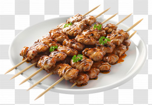 Satay - Grilled Chicken Skewers Transparent PNG