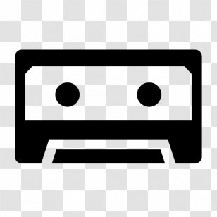 Compact Cassette Magnetic Tape Animation Recorder - Silhouette Transparent PNG