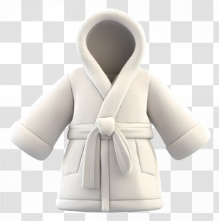 Bathrobe - Soft White Bathrobe Illustration Transparent PNG